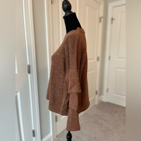 Tiered Ruffle Sleeve Sweater - Picture 2 of 6